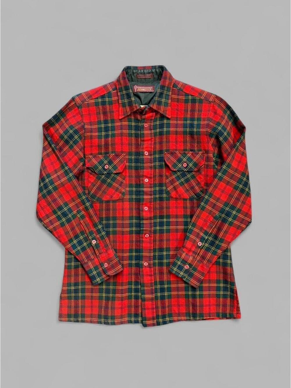 Vintage 80s Adamsrow Plaid Button Up